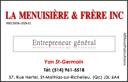 LA MENUISIÈRE & FRÈRE INC