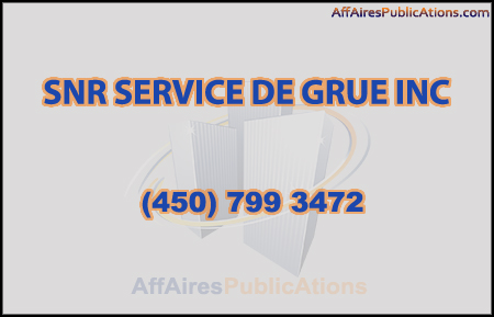 SNR SERVICE DE GRUE INC