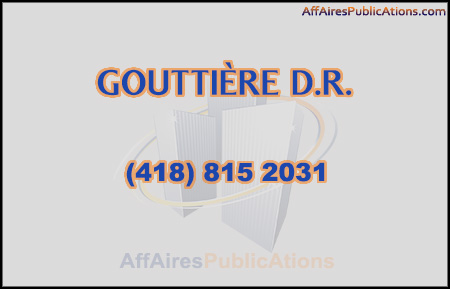 GOUTTIÈRE D.R.