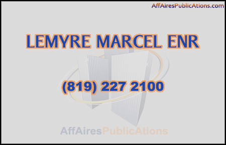 LEMYRE MARCEL ENR