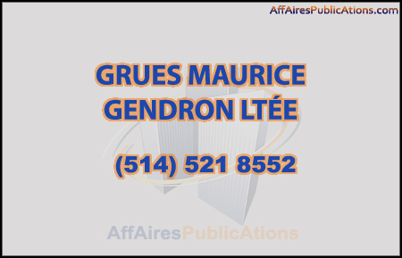 GRUES MAURICE GENDRON LTÉE