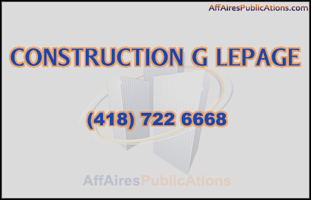 CONSTRUCTION G LEPAGE INC