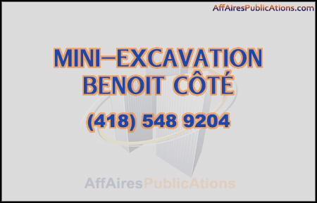 MINI-EXCAVATION BENOIT CÔTÉ