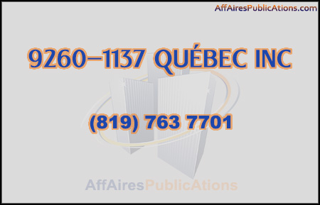 9260-1137 QUÉBEC INC