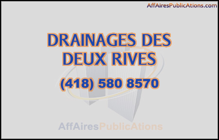 DRAINAGES DES DEUX RIVES