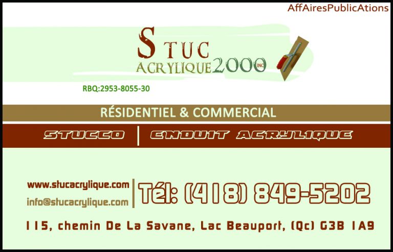 STUC ACRYLIQUE 2000 INC