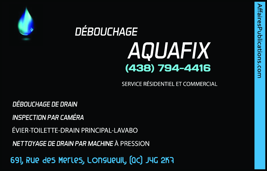DÉBOUCHAGE AQUAFIX