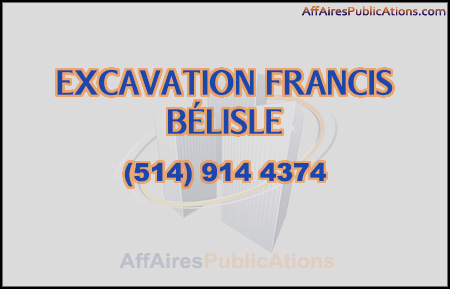 EXCAVATION FRANCIS BÉLISLE