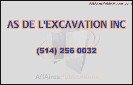 AS DE L&rsquo;EXCAVATION INC