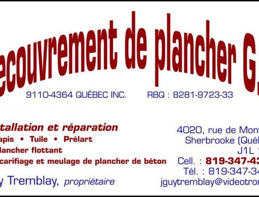 RECOUVREMENT DE PLANCHER GT