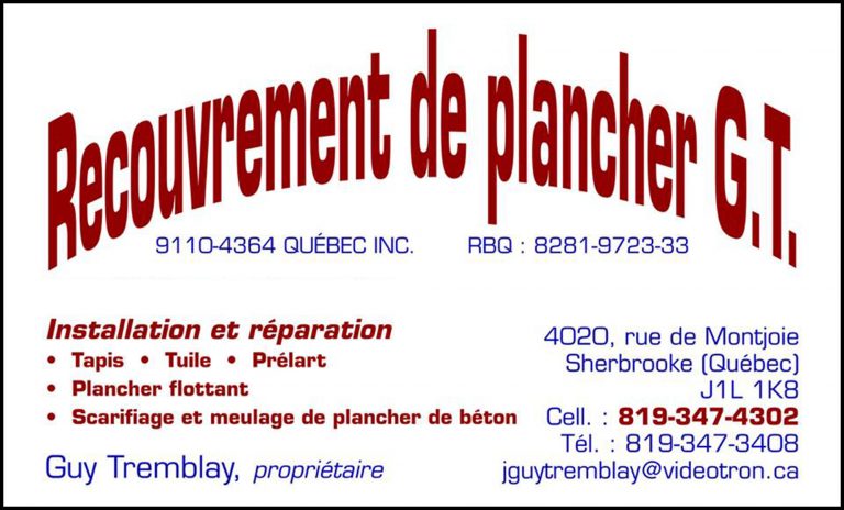 RECOUVREMENT DE PLANCHER GT