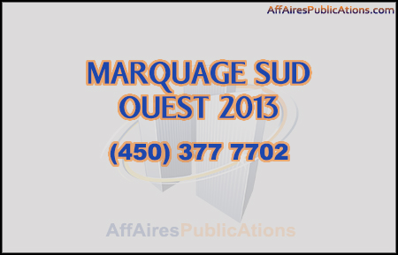 MARQUAGE SUD OUEST 2013