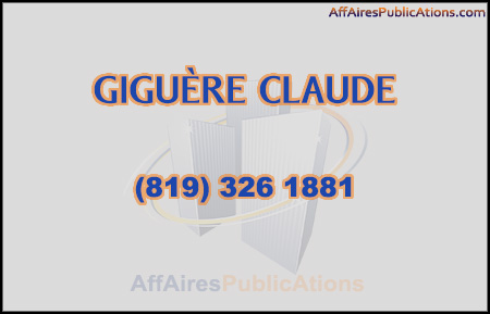 GIGUÈRE CLAUDE