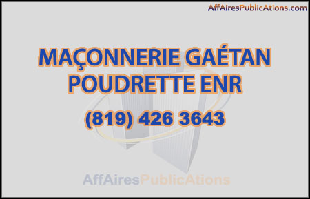 MAÇONNERIE GAÉTAN POUDRETTE ENR