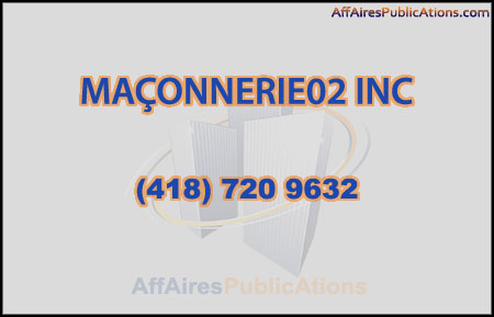 MAÇONNERIE02 INC