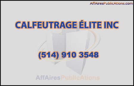 CALFEUTRAGE ÉLITE INC