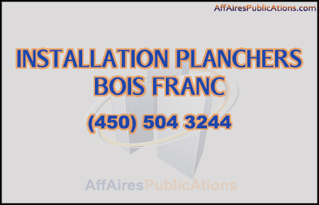 INSTALLATION PLANCHERS BOIS FRANC