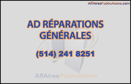 AD RÉPARATIONS GÉNÉRALES