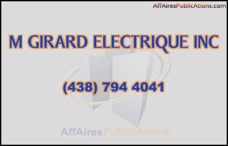M GIRARD ELECTRIQUE INC
