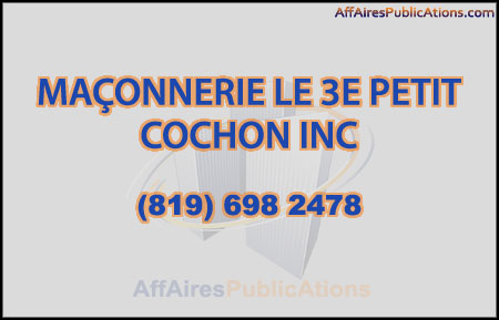 MAÇONNERIE LE 3E PETIT COCHON
