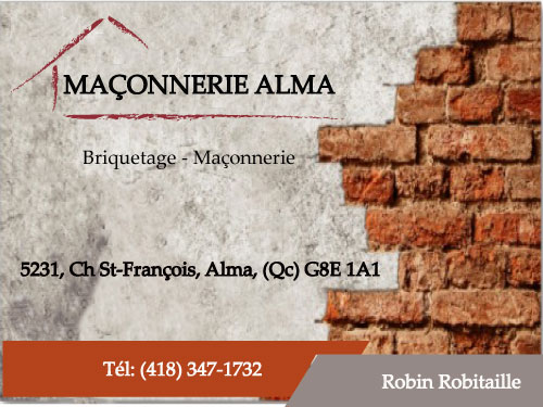 MAÇONNERIE ALMA INC
