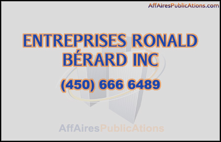 ENTREPRISES RONALD BÉRARD INC