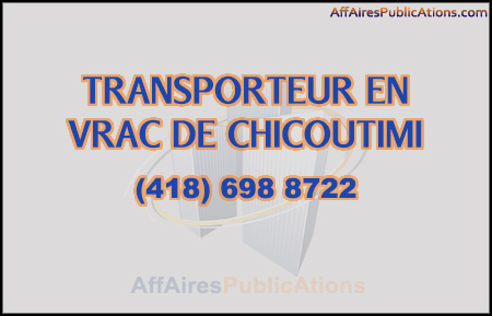TRANSPORTEUR EN VRAC DE CHICOUTIMI