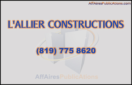 L&rsquo;ALLIER CONSTRUCTIONS INC