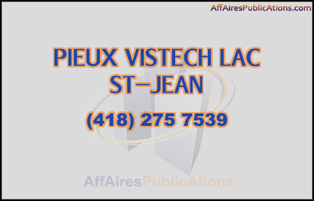 PIEUX VISTECH LAC ST-JEAN