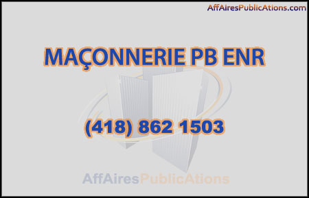 MAÇONNERIE PB ENR