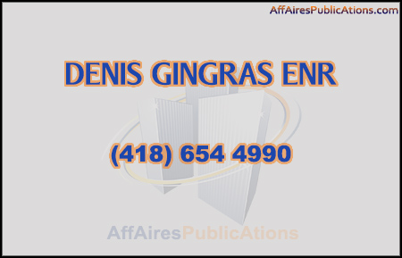 DENIS GINGRAS ENR
