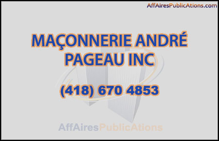 MAÇONNERIE ANDRÉ PAGEAU INC