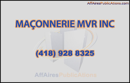 MAÇONNERIE MVR INC
