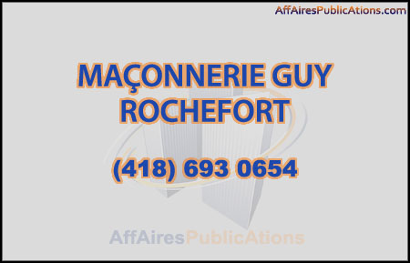 MAÇONNERIE GUY ROCHEFORT