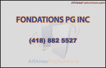 FONDATIONS PG INC