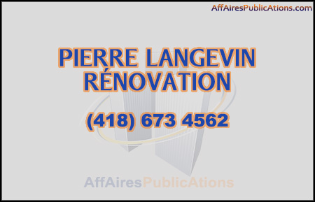 PIERRE LANGEVIN RÉNOVATION