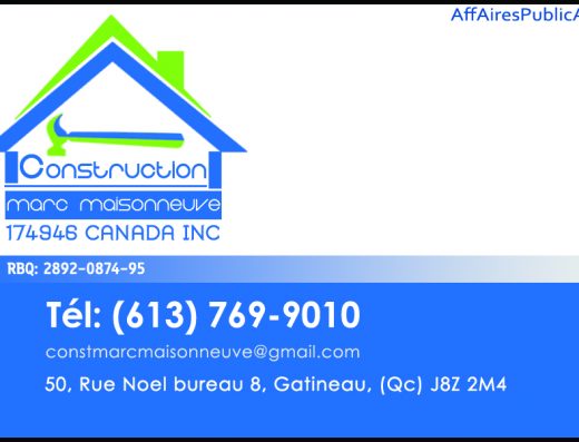 CONSTRUCTION MARC MAISONNEUVE 174946 CANADA INC
