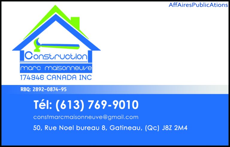 CONSTRUCTION MARC MAISONNEUVE 174946 CANADA INC