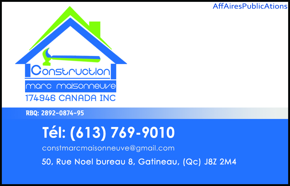 CONSTRUCTION MARC MAISONNEUVE 174946 CANADA INC