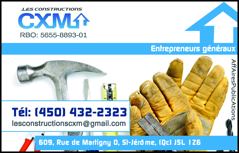 CONSTRUCTIONS CXM INC