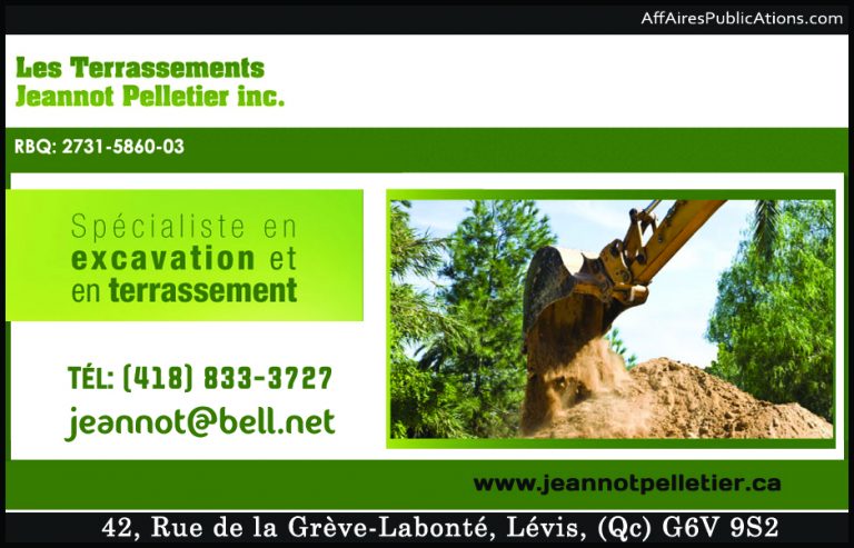 TERRASSEMENT JEANNOT PELLETIER INC