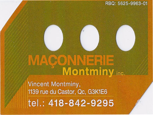 MAÇONNERIE MONTMINY INC