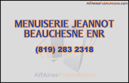 MENUISERIE JEANNOT BEAUCHESNE