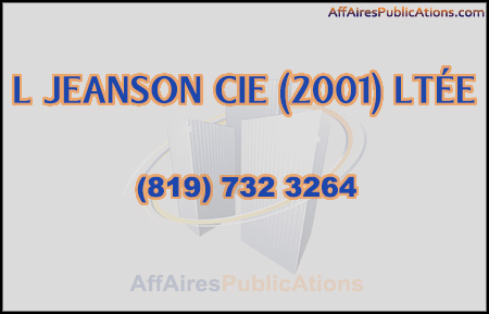 L JEANSON CIE (2001) LTÉE