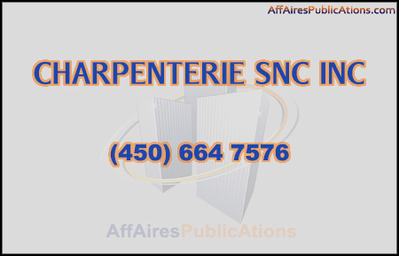 CHARPENTERIE SNC INC
