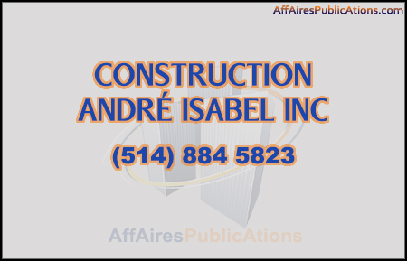 CONSTRUCTION ANDRÉ ISABEL