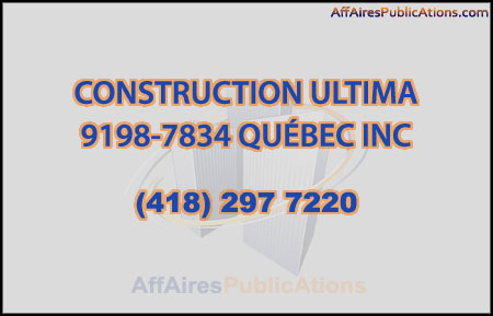 CONSTRUCTION ULTIMA INC