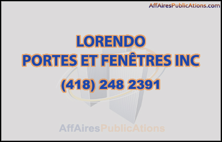 LORENDO PORTES ET FENÊTRES INC