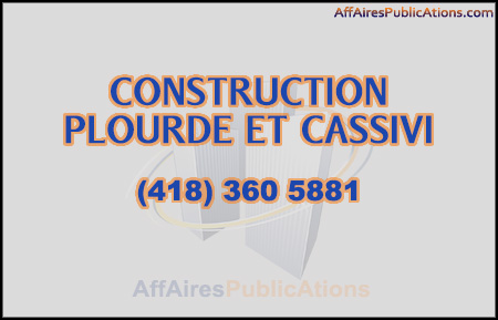 CONSTRUCTION PLOURDE ET CASSIVI