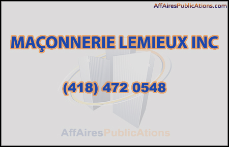 MAÇONNERIE LEMIEUX INC